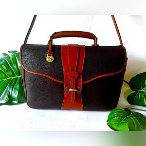 Dooney & Bourke vintage all weather leather briefcase messenger bag